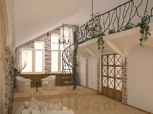 дизайн интерьера комнаты отдыха с андресолью